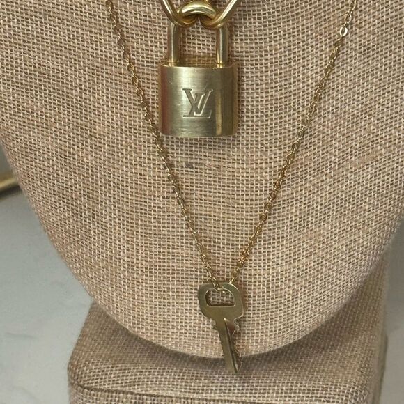 Louis Vuitton Lock and Key Necklace Set #320 - Picture 2 of 7